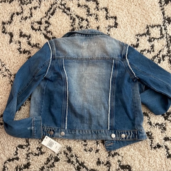NEW Crave Fame Medium Wash Jean Denim Jacket - Size XS - Picture 3 of 3
